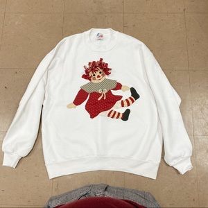 raggedy ann sweatshirt size large